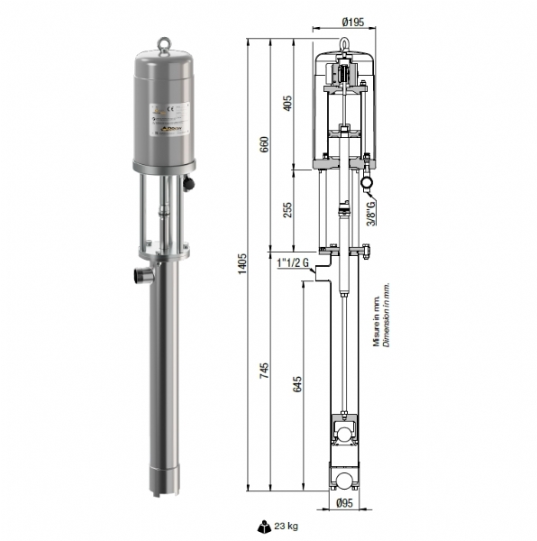 Bơm Chất Lỏng Đặc Z.P. Arrow MZ100/PZ89 Italy