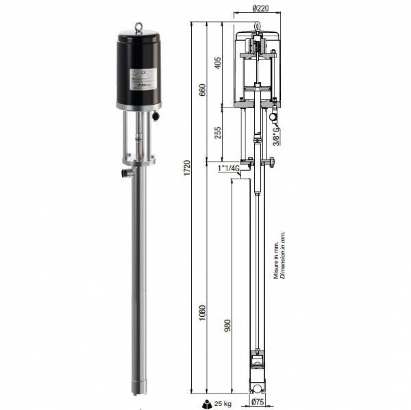 Bơm Chất Lỏng Đặc Z.P. Arrow MZ125/PZ70L Italy