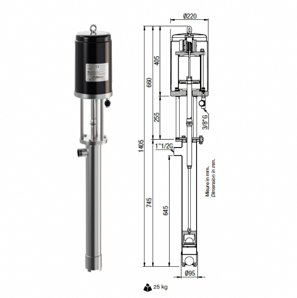 Bơm Chất Lỏng Đặc Z.P. Arrow MZ125/PZ89 Italy