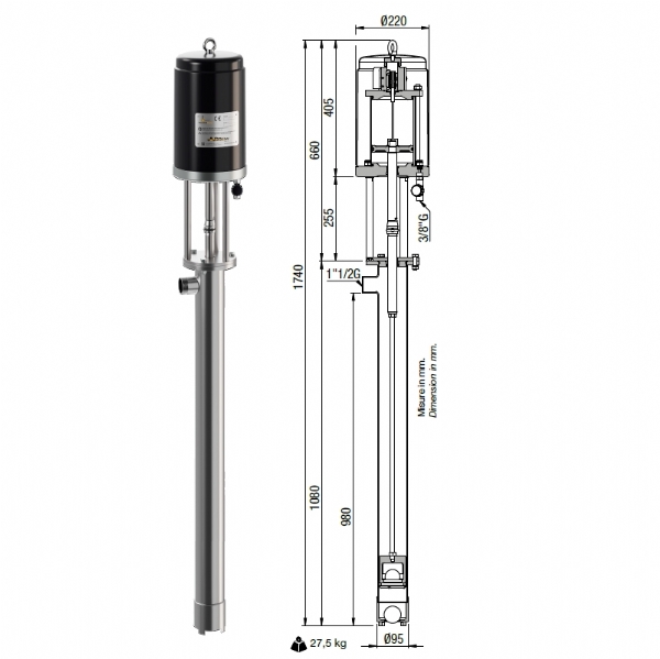Bơm Chất Lỏng Đặc Z.P. Arrow MZ125/PZ89L Italy